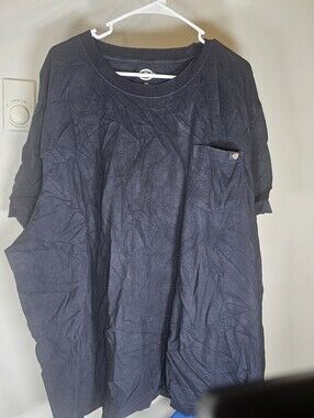 Dickies Men's Black Short Sleeve T-Shirt with Pocket 4XL